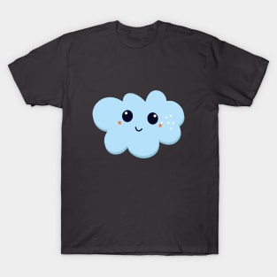 Cute Cloud Smiling Face T-Shirt